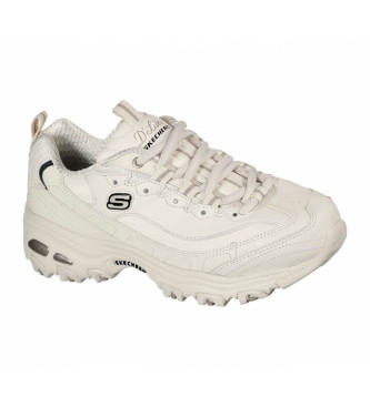 Skechers Zapatillas de piel D'Lites Fresh Start blanco roto