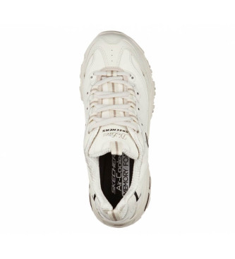 Skechers Zapatillas de piel D'Lites Fresh Start blanco roto