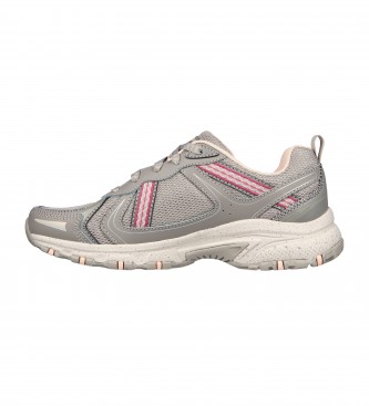 Skechers Sapatos de couro Hillcrest Vast Adventure cinza, rosa