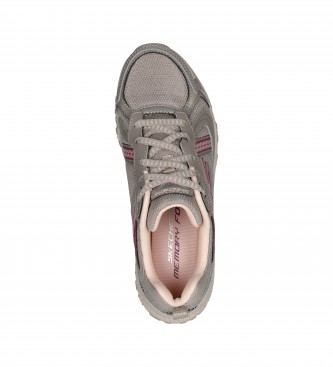 Skechers Sapatos de couro Hillcrest Vast Adventure cinza, rosa