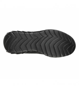 Skechers Overhaul 2.0 Enforcer leather shoes black