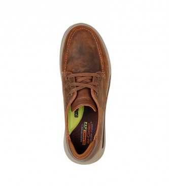 Skechers Pantofole in pelle collaudate - Valargo marrone