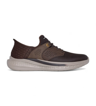 Skechers Zapatillas de Piel Slade Macklin marrn