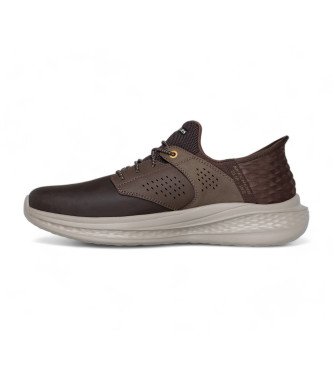 Skechers Zapatillas de Piel Slade Macklin marrn