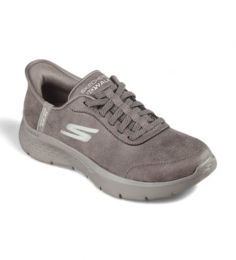 Skechers Baskets Go Walk Flex Mali en cuir marron