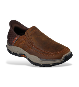 Skechers Slip-ins RF Respected Elgin pantoufles en cuir marron marron