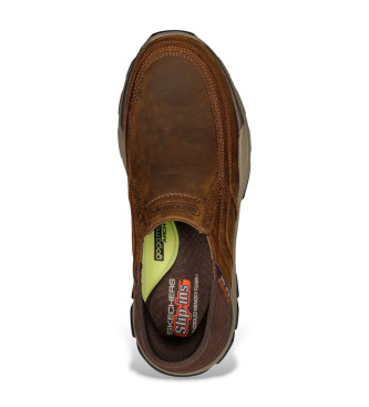 Skechers Slip-ins RF Respected Elgin pantoufles en cuir marron marron