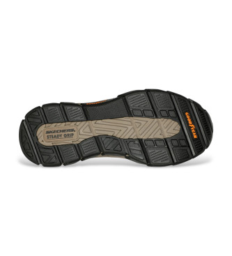 Skechers Slip-ins RF Respected Elgin pantoufles en cuir marron marron