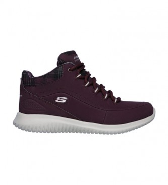 Ir a caminar bolita Triplicar Skechers Ultra Flex Just Chill burgundy leather ankle boots - ESD Store  fashion, footwear and accessories - best brands shoes and designer shoes