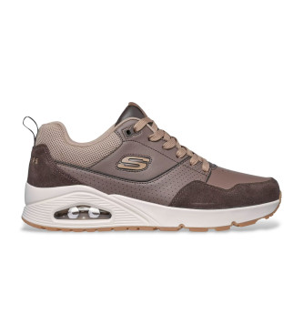 Skechers Leren sneakers Uno Retro One bruin