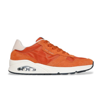 Skechers Leren sneakers Uno Vintage Dayz oranje