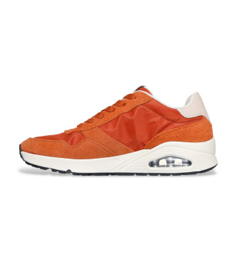 Skechers Leren sneakers Uno Vintage Dayz oranje