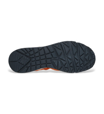 Skechers Leren sneakers Uno Vintage Dayz oranje