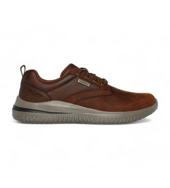 Skechers Lderskor Delson 3.0 Glavine brun