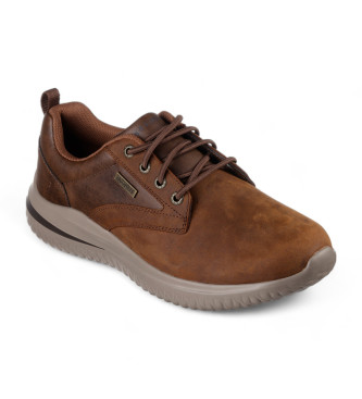 Skechers Lderskor Delson 3.0 Glavine brun