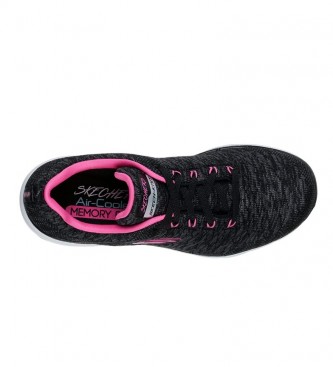 Skechers Flex Appeal 3.0 chaussures noir, fuchsia