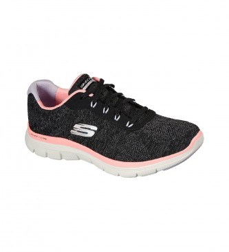Skechers Zapatillas Flex Appeal 4.0 - Fresh Move  negro, rosa
