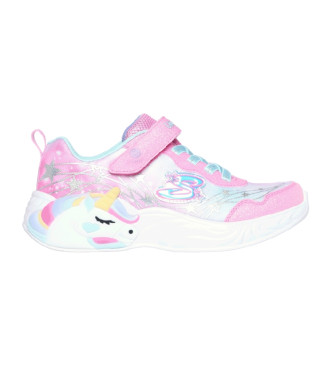 Skechers S-Lights S-Shoes: Unicorn Dreams Wishful Magic turkusowy, różowy
