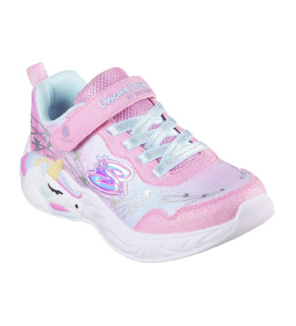 Skechers S-Lights S-Shoes: Unicorn Dreams Wishful Magic turkusowy, różowy