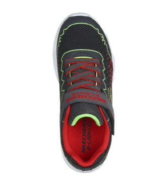 Skechers Sapatos S Lights: Vortex 2.0 Zorento preto, vermelho
