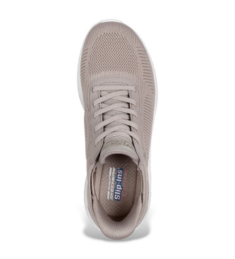 Skechers Slip-Ins Bobs Sport Squad Chaos beige Turnschuhe