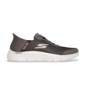 Skechers Slip-ins Go Walk Flex Hands Up Slippers castanho
