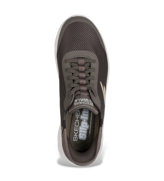 Skechers Slip-ins Go Walk Flex Hands Up Slippers castanho