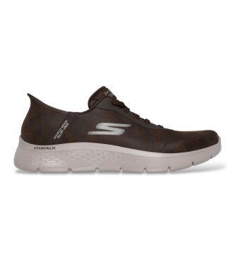 Skechers Baskets Slip-Ins : GO WALK Flex - Smooth Motion marron