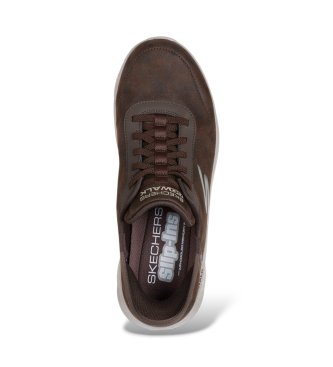 Skechers Baskets Slip-Ins : GO WALK Flex - Smooth Motion marron