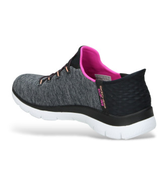 Skechers Slip-ins Summits Dazzling Haze sapatos preto