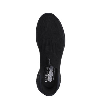 Skechers Czarne kapcie wsuwane Ultra Flex 3.0