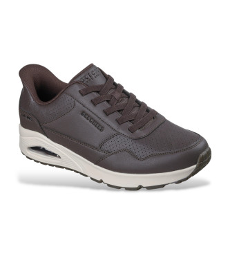 Skechers Slip-ins Uno Banksia Luxe bruine pantoffels