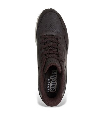 Skechers Slip-ins Uno Banksia Luxe bruine pantoffels