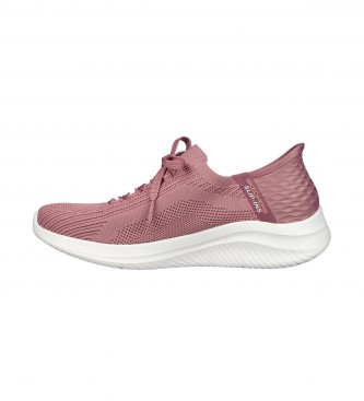 Skechers Tonal Stretch Knit Fixed Laced Sneakers lilac