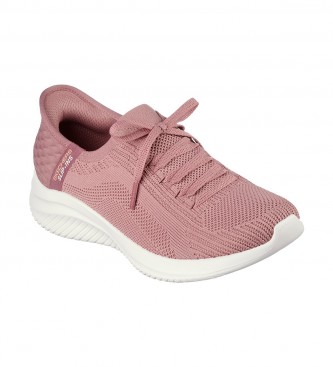 Skechers Tonal Stretch Knit Fixed Laced Sneakers lilac