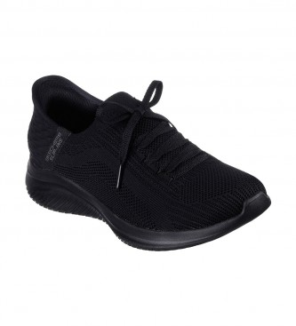 Skechers Trainers Tonal Stretch Knit Fixed Laced black