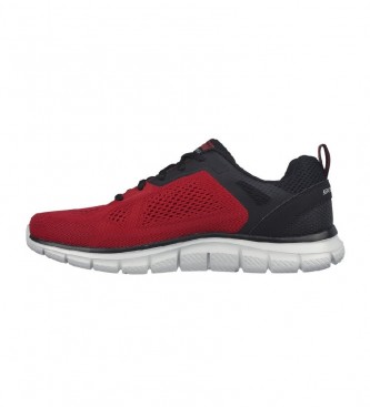 Skechers Track Širši čevlji rdeča, črna