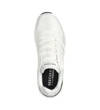 Skechers Sneakers Tres Air Uno bianche -Altezza zeppa 5cm-