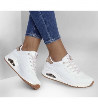 Skechers Uno Shimmer Away Sneakers blanc
