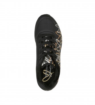 Skechers Zapatillas Uno Goldcrown - Metallic love negro, metálico