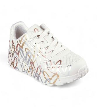 Skechers Trenerzy Uno Lite Metallic Love beżowy