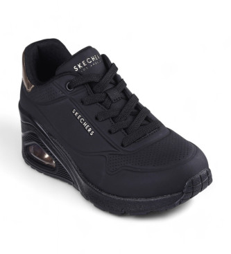 Skechers Zapatillas Uno Wedge Hi Steps negro