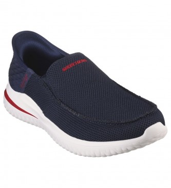 Skechers Delson 3.0 Shoes - Navy Cabrino