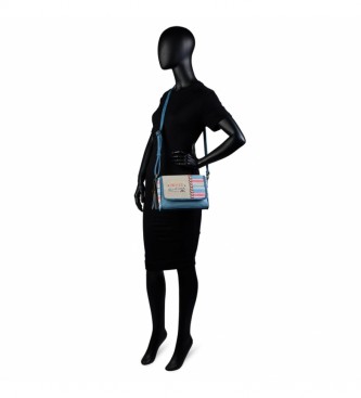 Skpat Woman Shoulder Bag 302579 blue -17x22,5x22,5x5,5cm