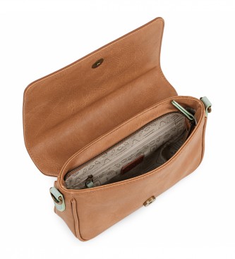 Skpat Shoulder bag with flap 312579 beige -22x13x5cm