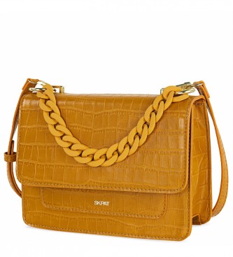 Skpat SKPAT shoulder bag with 2 interchangeable straps 312458 ochre colour