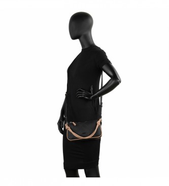 Skpat Bolso de hombro de mujer SKPAT con 2 asas intercambiables  311878 color negro/taupe