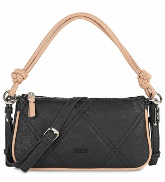 Skpat SKPAT women's shoulder bag with 2 interchangeable handles 311878 colour black/taupe