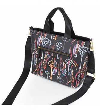 Skpat Handtasche mit zustzlichem Griff schwarz -32x23x13cm