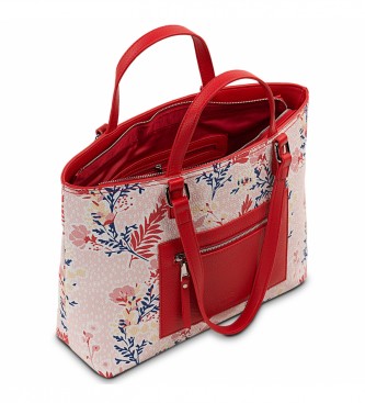 Skpat Tote bag double handle SKPAT 315381 red colour